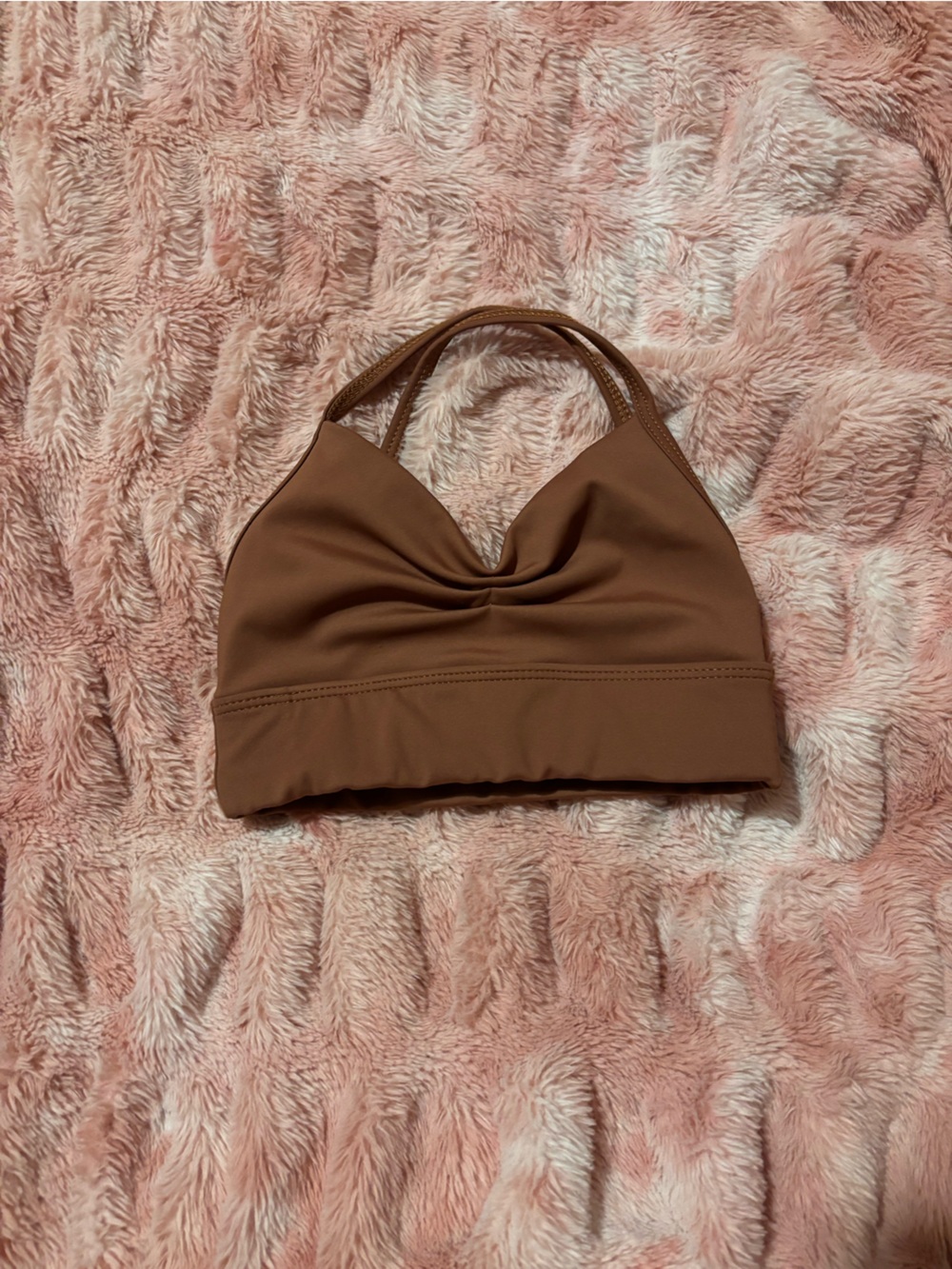 Kids Brown Sports Bra Top Tiger Friday